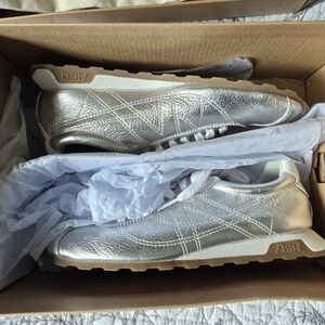 Mint Condition ASH Silver Leather 'Kill Bill' Sneakers, 6, Fit True To Size